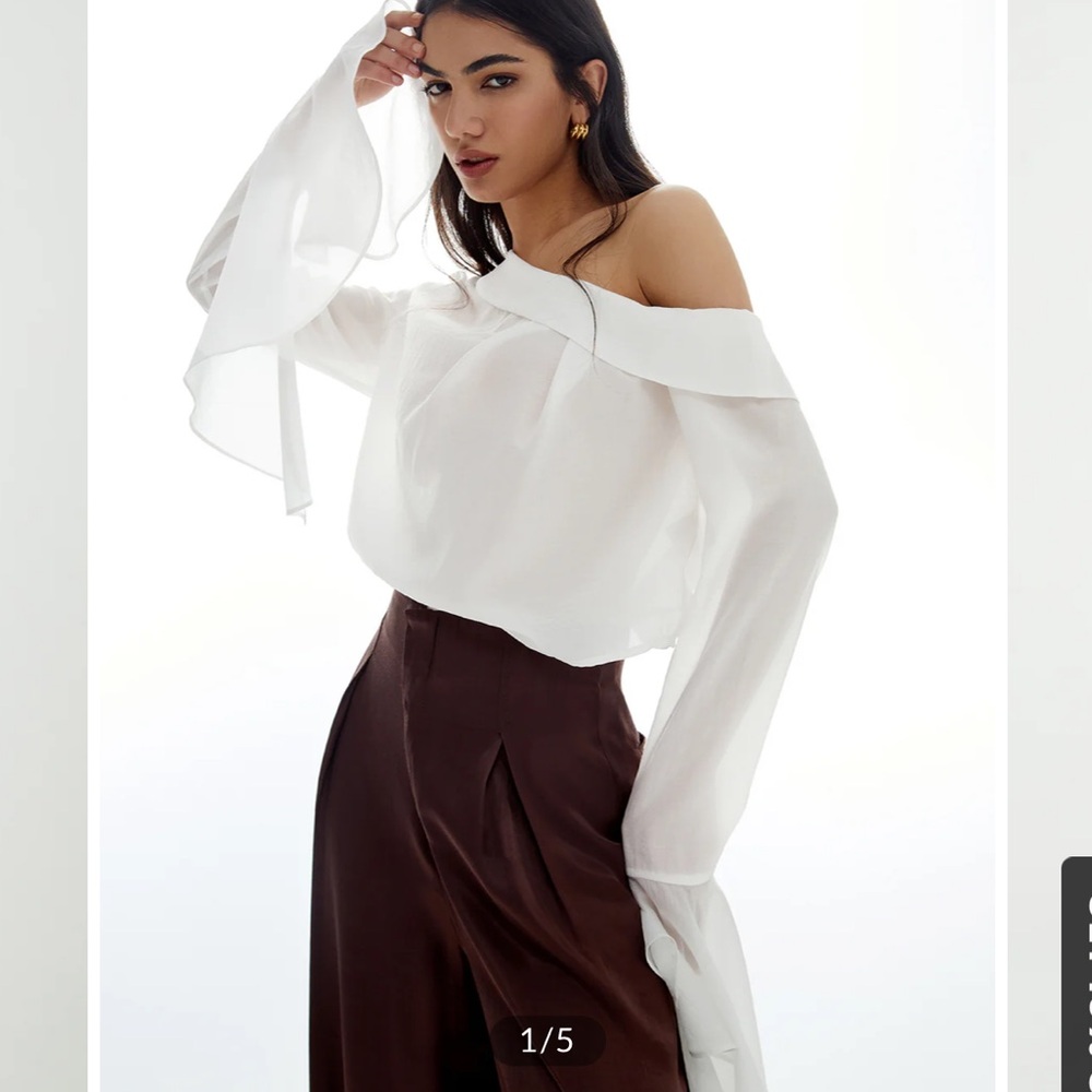 Sheer mesh long sleeve top